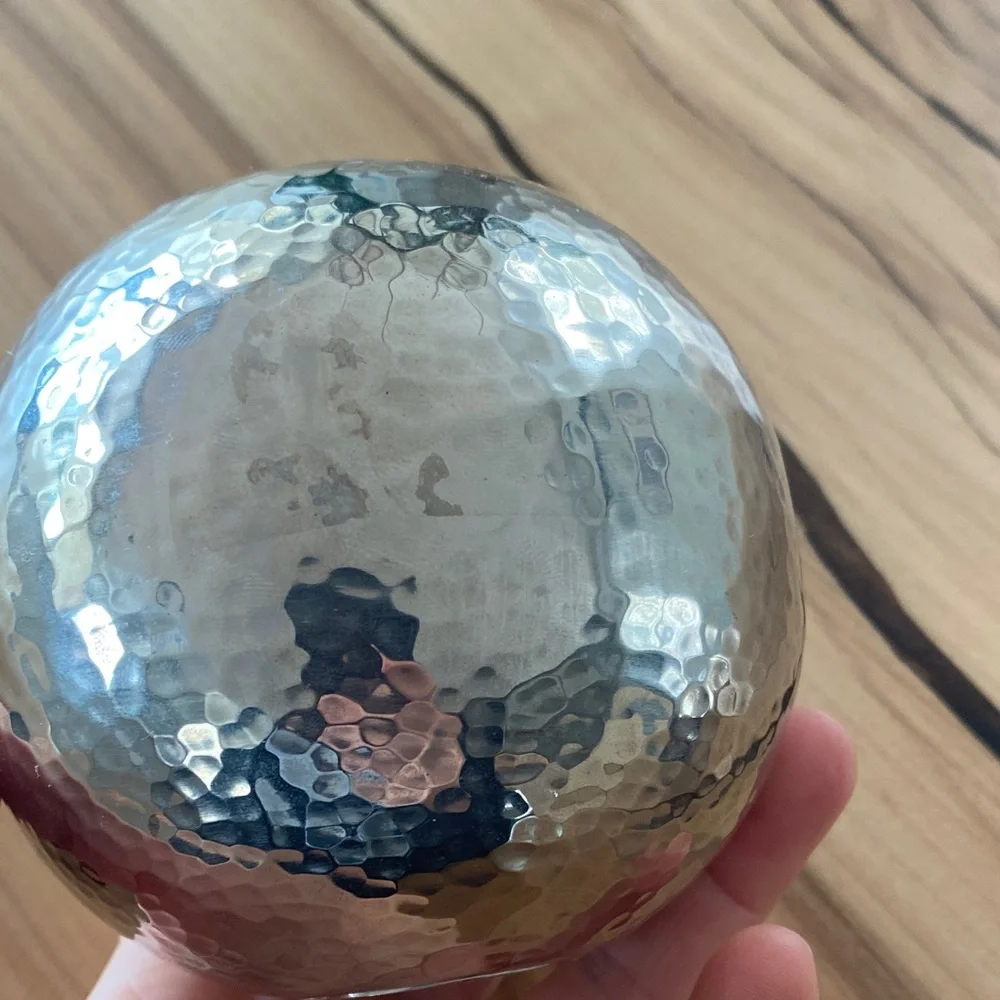 West Elm Hammered Silver Tea 💡 Holders